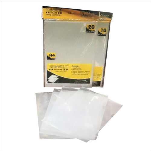 Long Lasting Pp Clear Bag File Folder