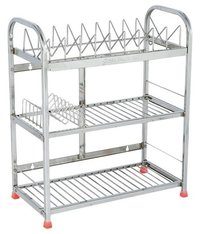 Steel Stainless Kitchen Trolley No Assembly Required