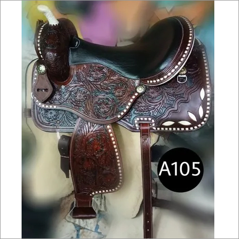 Modern Western Saddles - Leather, Weatherproof Design | Brown Color, Ideal for Horse Riding