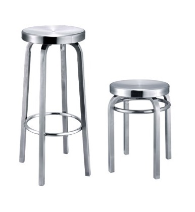 Set Stainless Steel Bar Stool