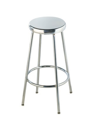 Fixed Height Chrome Plated Laboratory Stool