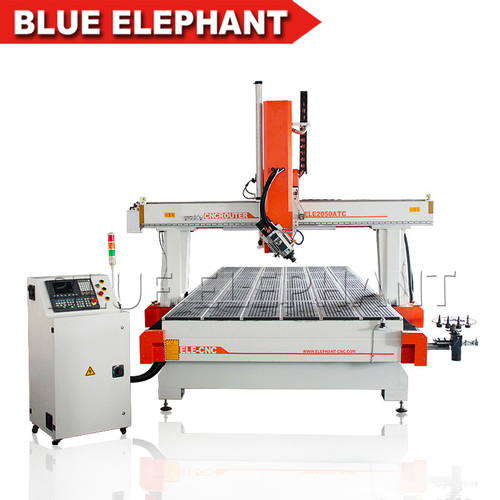 4 Axis Cnc Router 2050 Price, Atc Cnc Engraving Machine, With Caousel Tool And 9Kw Hsd Air Cooling Spindle Dimension(L*W*H): 2000*5000*600Mm Millimeter (Mm)