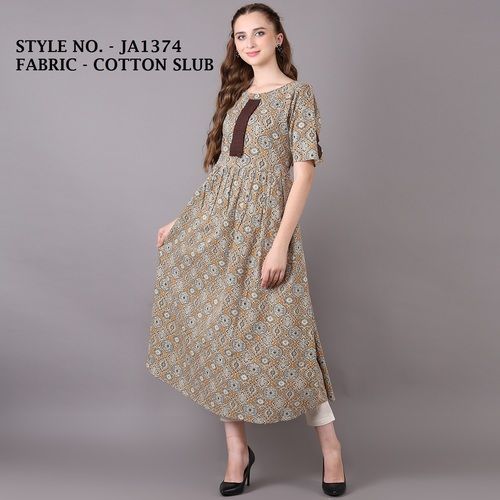 A-line cotton kurti