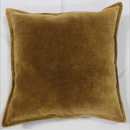 Brown Stone Washed Cushion Cover