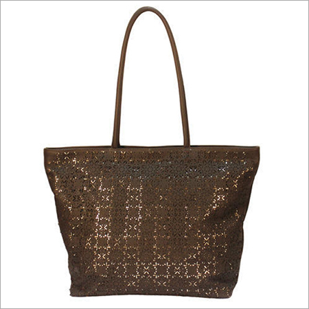 Leather Brown Ladies Bag