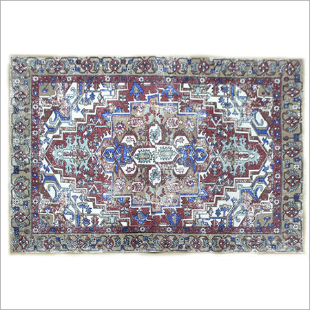 Mixcolor Bharat Exim International Multi Colour Persian Carpet Rug, Size 68 Feet