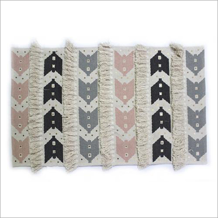 Mixcolor Bharat Exim International Multicolour Woven Rug, Size 5 By 7 Feet
