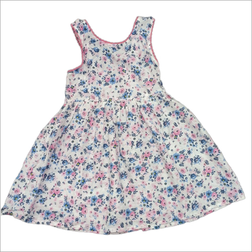 Girls Floral Printed Frock