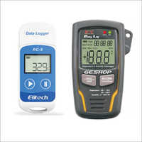 Rh Data Logger - Plastic Body, -20 To 70°c Temperature Range, 0 To 100% Rh Humidity Range | Lcd Display, Internal Memory, Battery Operated