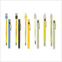 Glass Thermometer - Glass Material, Various Sizes, Yellow Color , Factory Calibrated With ±0.1°c Accuracy And Mercury