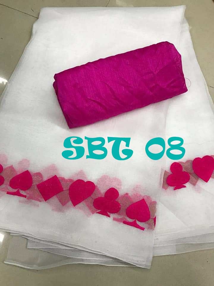 Embroidery Work Chanderi Cotton Saree