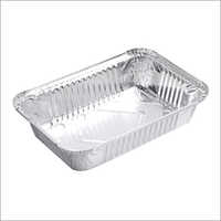 Sliver Rectangular Aluminum Foil Container