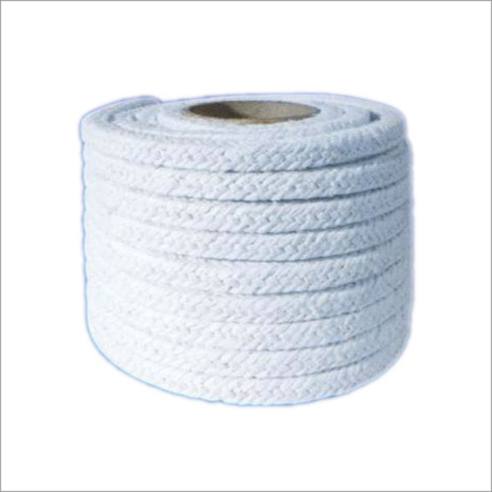 Asbestos Rope - 2-3 Inch Thick, White Color | High Insulation, Pressure-Resistant Seal for Boilers and Heaters