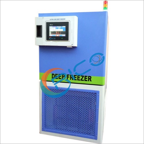 Ultra Low Deep Freezer - 100 Liters Capacity, Stainless Steel & Powder Coated MS, Single Stage Compressor - Adjustable Digital Controller, CFC & HCFC Free Cooling, Blue Finish