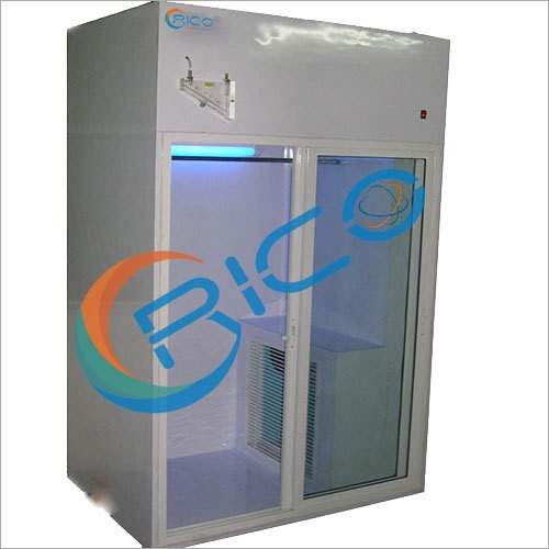 Laboratory Storage Cabinet - Alloyed Metal | Customizable Dimensions, Sliding Doors, Powder Coated Finish, Elegant White Color, 1-Year Warranty