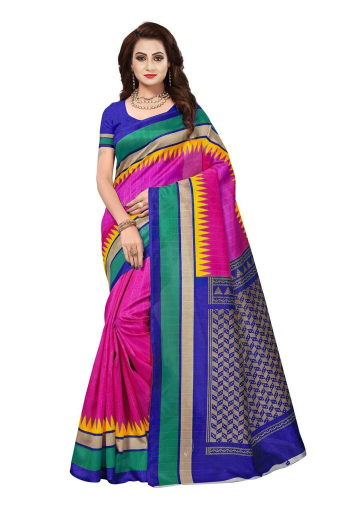 Zig zag silk sarees