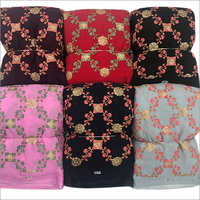 Hand Embroidery Fabric - Multi Color, Lightweight & Quick Dry | Embroidered Texture, Washable For Comfortable Apparel