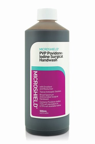 Plastic Microshield Pvp Povidone-Iodine Surgical Handwash