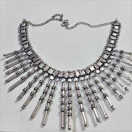 Costume Oxidized Metal Necklace
