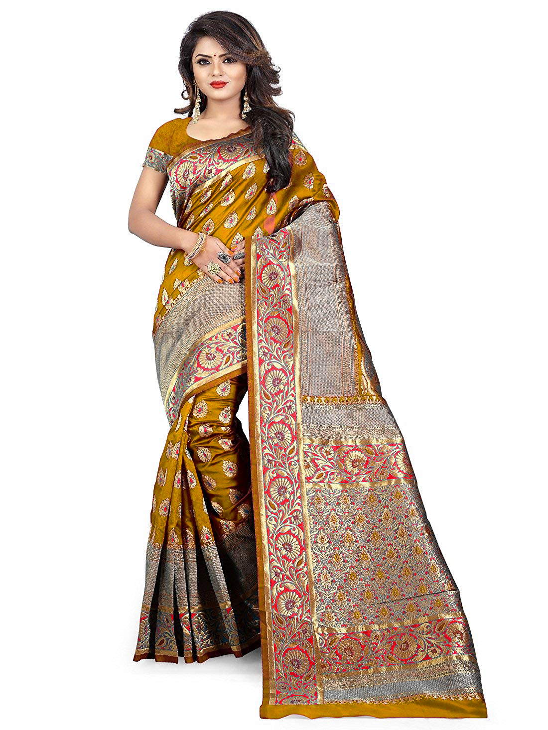 Embroidery Silk Saree