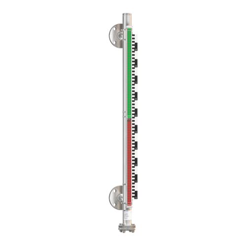 Side Mounted Magnetic Level Indicator - Stainless Steel, 500-1000 Weight | Silver Finish for Industrial Applications