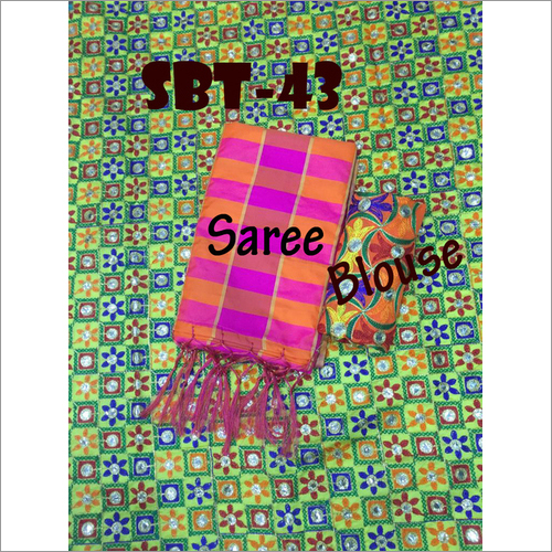New Mirror silk saree