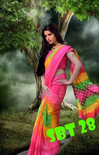 Printed Tapadiya Checks Saree