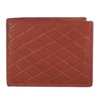 Brown Leather Wallet - 11.5 X 15 X 9 Cm | Bi-fold Design, 2 Currency Pockets, 8 Credit Card Slots, Coin Pocket, Genuine Leather
