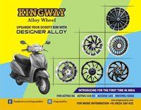 alloy wheels for scooty