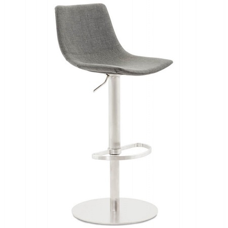 Grey Firm Padded Bar Stool