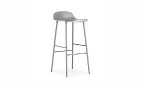 Stackable Metal Bar Stool in Silver (Set of 4)