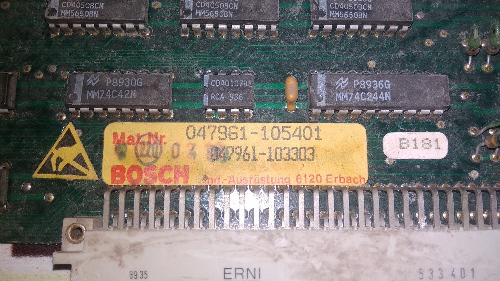 BOSCH CNC SYSTEM PCB CARD