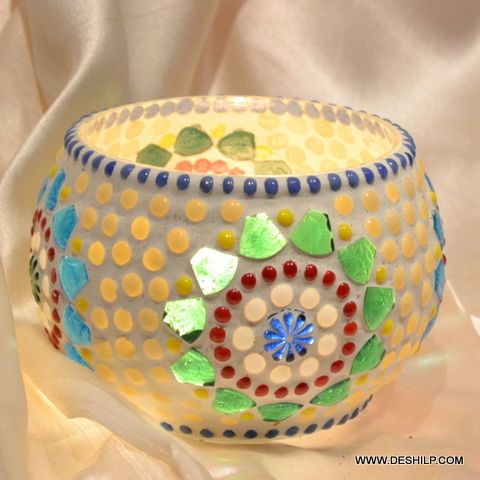 SMALL MOSAIC CANDLE HOLDER