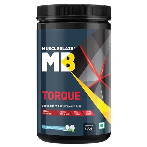 MuscleBlaze Torque Pre-Workout, 0.99 lb(0.45kg) Icy Blue Splash