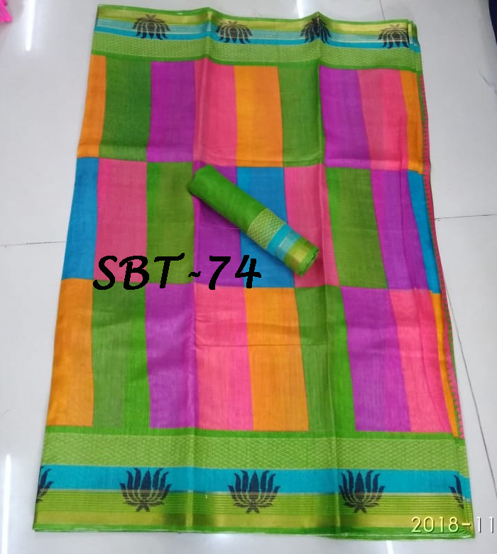 New silk Printed saree