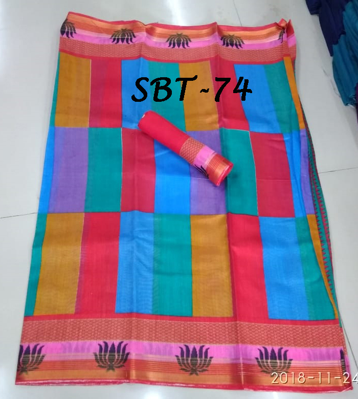 New silk Printed saree