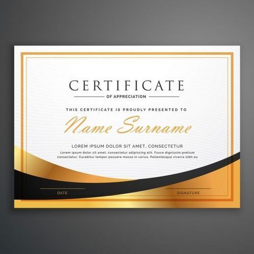 Certificate Printing With White Ink