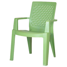 Monarch Green Plastic Chair - PVC Material Various Sizes Available | Modern Design Easy to Clean Stackable High Strength for Indoor Use