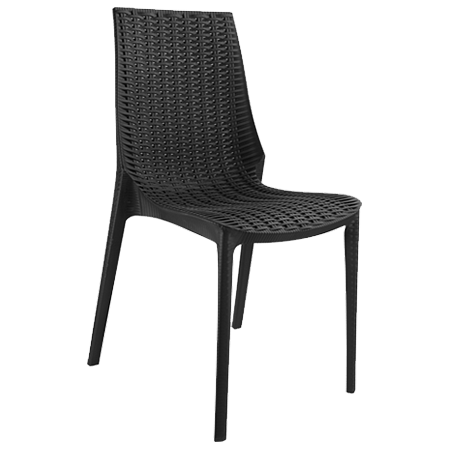 Designer Plastic Chair - PVC Material, Modern Design | Lightweight, Comfortable, Easy to Clean, Ideal for Indoor Use, Elegant Style