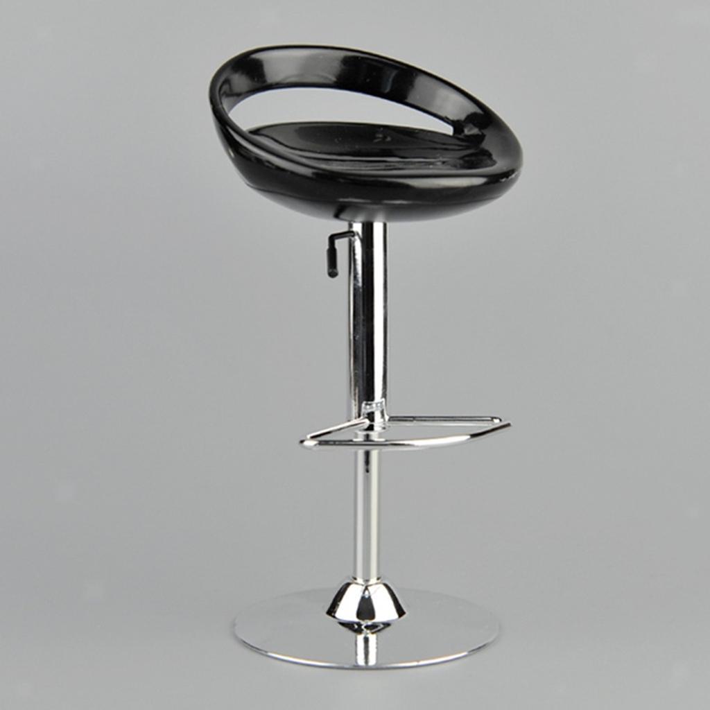 Brushed Steel Bar Stool with Faux Leather Padded Seat