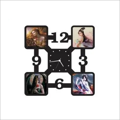 Black Sublimation Clock