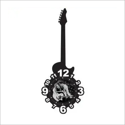 Black Sublimation Clock