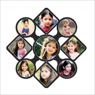 Black Sublimation Clock