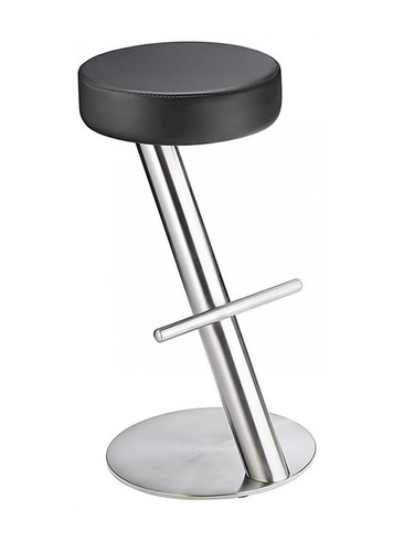 Girona Fixed Height Brushed Steel Bar Stool