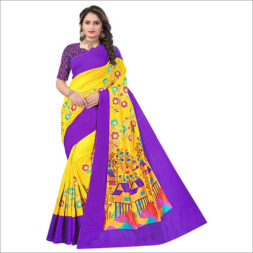 New Print silk saree