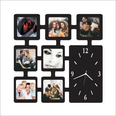 Black Sublimation Clock