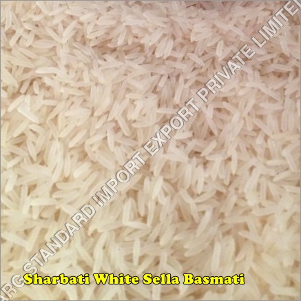 Sharbati Basmati Rice - Medium Grain White Creamy Sella, 99% Purity, Dried, Fresh with 6-7 Months Shelf Life