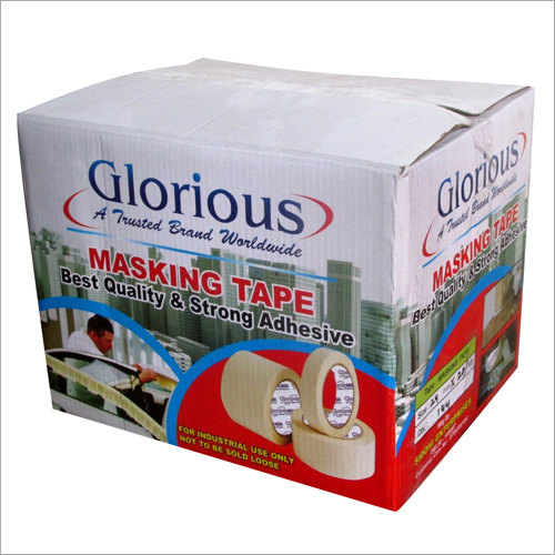 Industrial Masking Tape - Paper, Various Widths, 50-100 Microns, 50Â°C Resistance | Acrylic Adhesive, Strong, Smooth Texture, Versatile Use