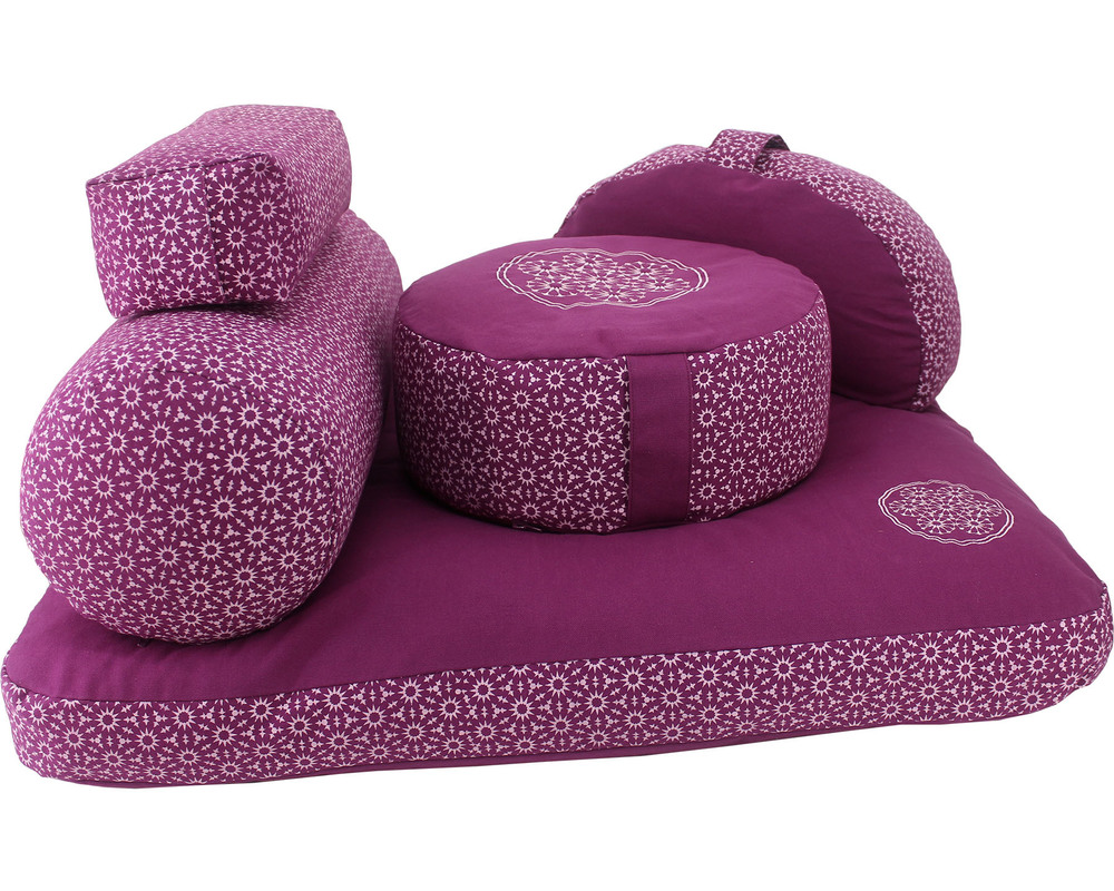 Full printed yoga cushion set