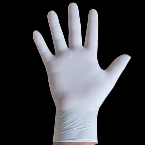 Latex Examination Gloves - Rubber Material Standard Size Creamy White Color Disposable and Unisex Design Smooth and Soft Finish